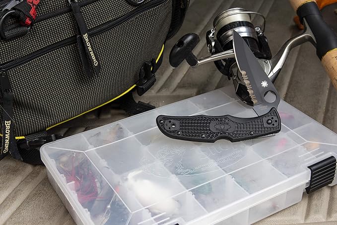 Spyderco Endura 4 Lightweight Signature Knife with 3.78" VG-10 Steel Wharncliffe Blade and Black FRN Handle - SpyderEdge - C10FSWCBK