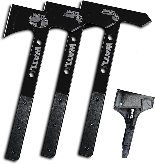 The New & Improved WATL Competition Throwing Hawk Set: World Axe Throwing League Tomahawks with Throwing Hatchet Nylon Sheath and Removable/Replaceable Handles