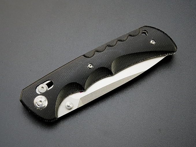 Sitivien ST110 Folding Knife, D2 Blade and Micarta Handle Pocket Knife, EDC Tool Knife with Pocket Clip for Outdoor Camping Hiking Survival(Black) …