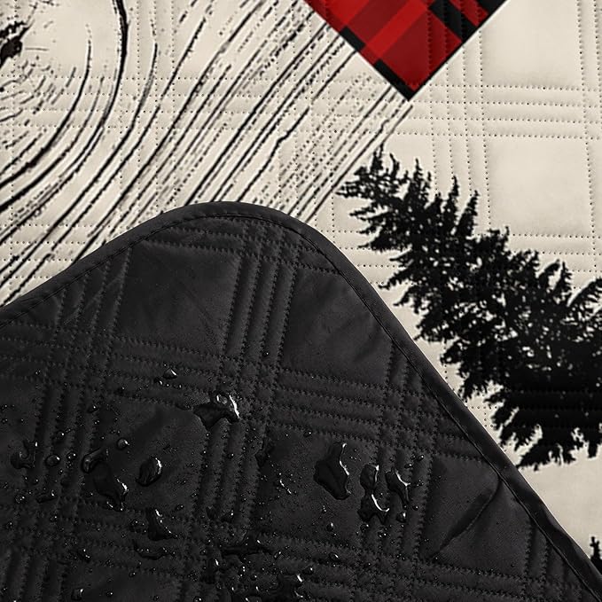 Outdoor Picnic Blanket Portable Ultrasonic Waterproof Picnic Mat Jungle Theme Printed Camping Beach Mat for Sand and Wet Grass Hiking (Jungle Theme L)