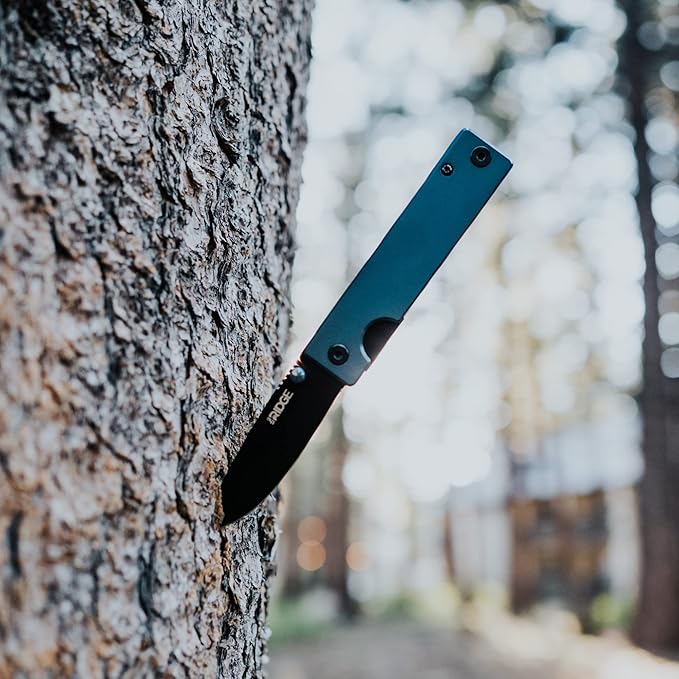 The Ridge Summit Knife | Folding Pocket Knife with Clip for Pocket Knife (Aluminum Navy)