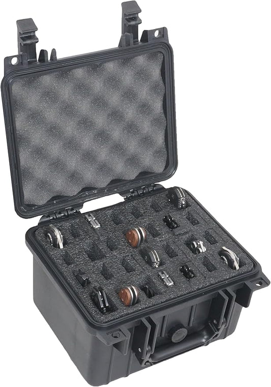 Case Club 28 Folding Knife Case - Hard Sided Travel and Storage Organizer Case fits a Variety of Folding Knives, Swiss Army Knives, Butterfly Knives & More in a Lockable Rugged Case