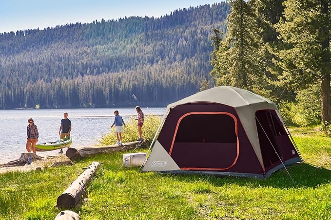 Coleman Skylodge 10-Person Camping Tent, BlackBerry