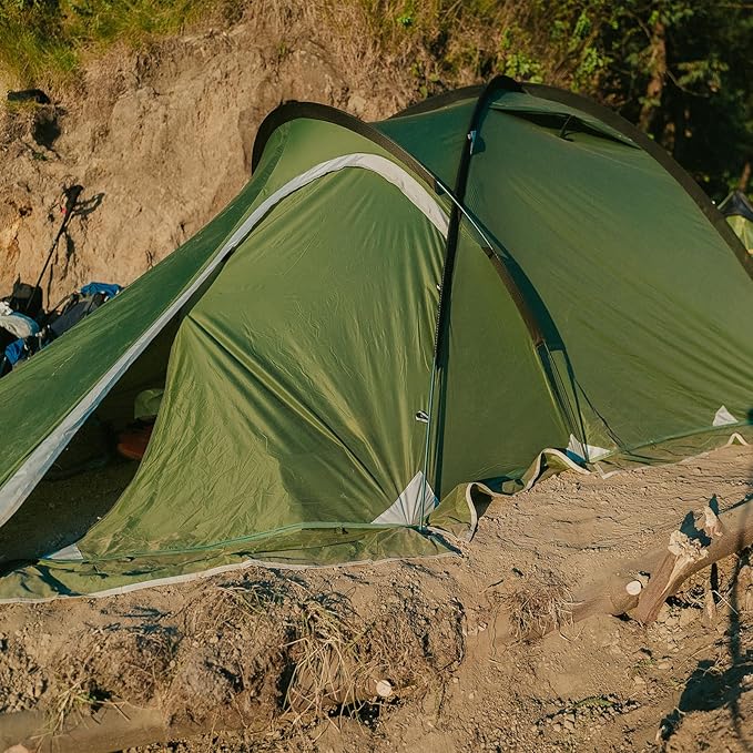 Geertop Portable 2 Person 4 Season Tent Waterproof Backpacking Tent Double Layer All Weather for Camping Hiking Travel Climbing Mountaineering - Easy Set Up