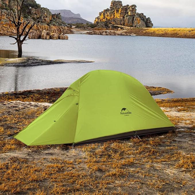 Naturehike Cloud-Up 1 Person Tent, Lightweight Backpacking Tents for One Man, Waterproof Ultralight One Person Tent for Camping Hiking Backpacking