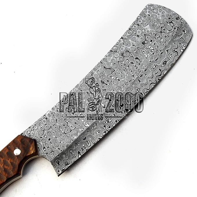 PAL 2000 KNIVES CL-9665 Custom Handmade Damascus Steel Cleaver Chopper Edc Knife with Sheath