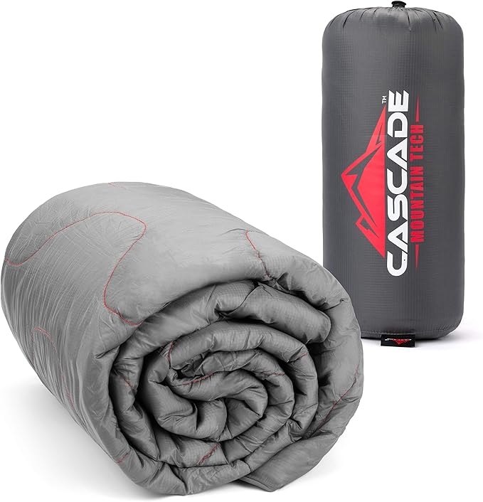 Cascade Mountain Tech Camping Blanket - Lightweight Outdoor Blanket for Camping, Picnics, Concerts, and Travel - 72" x 48"