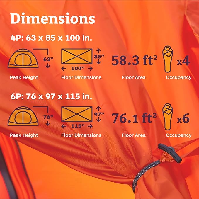 MARMOT Midpines 4P/6P Camping Tents & Footprints