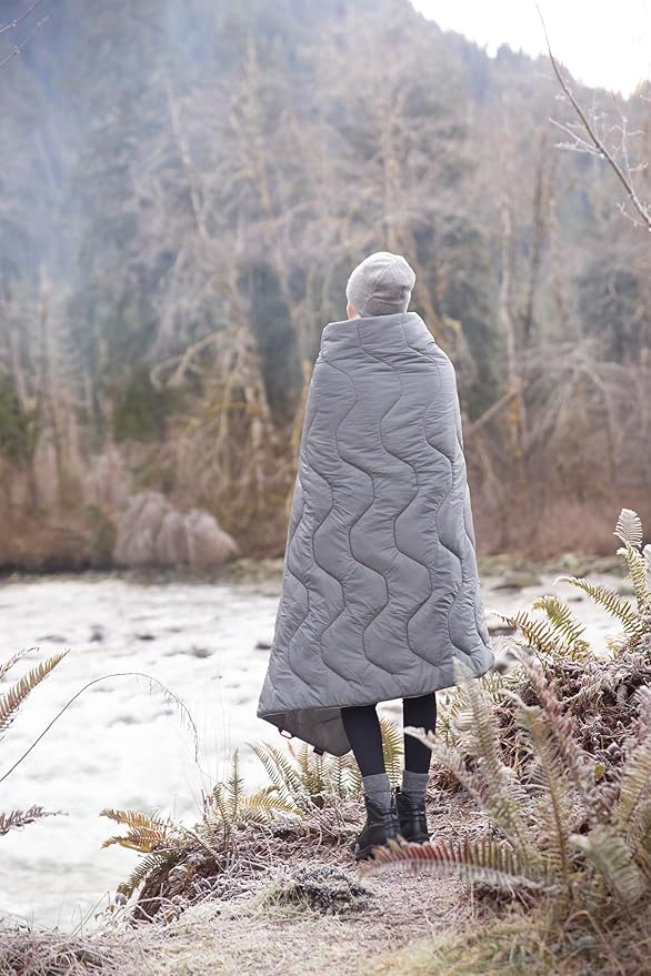 Cascade Mountain Tech Camping Blanket - Lightweight Outdoor Blanket for Camping, Picnics, Concerts, and Travel - 72" x 48"