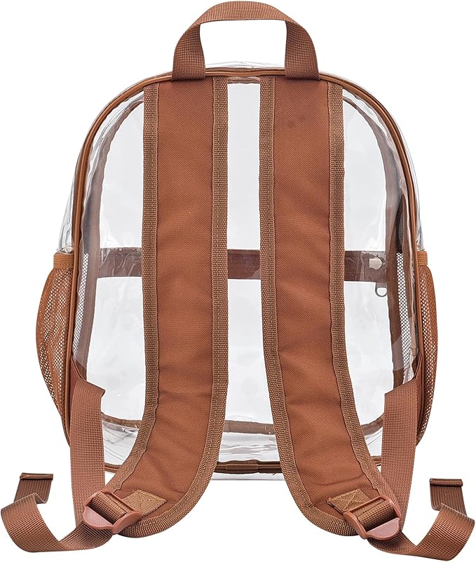 USPECLARE Clear Backpack for Stadium Approved 12×6×12, Water proof Clear Bag for Stadium Events and Concert Work Sport Event