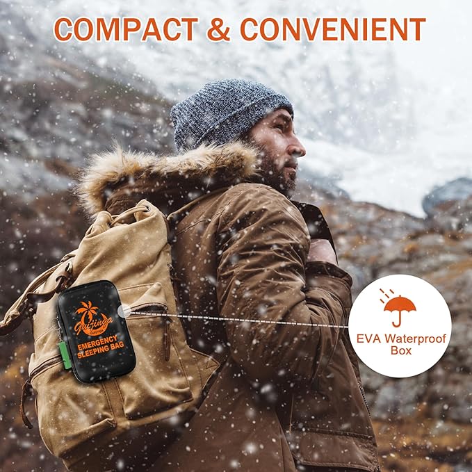 Emergency Sleeping Bags for Survival Sleeping Bag 3 Pack, Survival Bivy Sack, Emergency Thermal Sleeping Bag, Portable Emergency Blankets Survival Bag, Suitable for Outdoor Survival, Camping