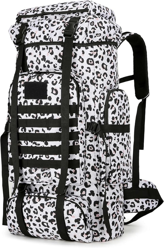 70L Camping Hiking Military Tactical Backpack Outdoor Water-Repellent Adjustable Sport Bags