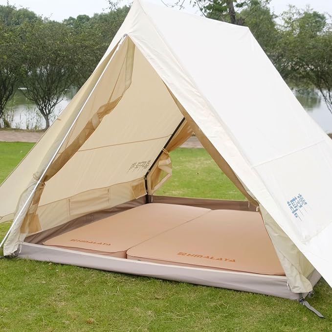 Self Inflating Sleeping Pad - 3.9" Thick Memory Foam - 4 Seasons Portable Lightweight Sleeping Mats for Camping Camping Mattress Pad for Backpacking Hiking Camping Essentials (Single)