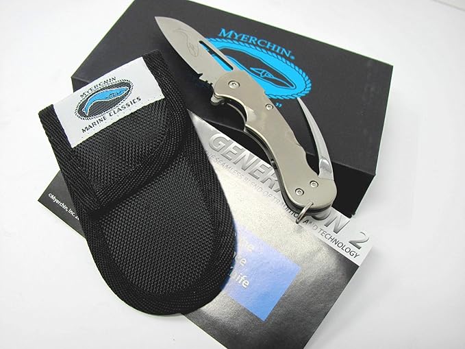 Myerchin Offshore Professional Crew Knife Standard Blade TF377 Generation 2 Titanium
