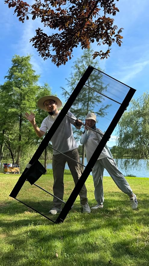 iClimb Super Easy Assemble Folding Cot Ultralight Compact Heavy Duty with Carry Bag for Adults Camping Backpacking (Black, Mesh)