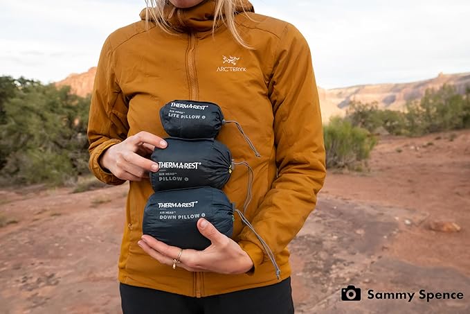 Therm-a-Rest Air Head Down Inflatable Camping and Travel Pillow