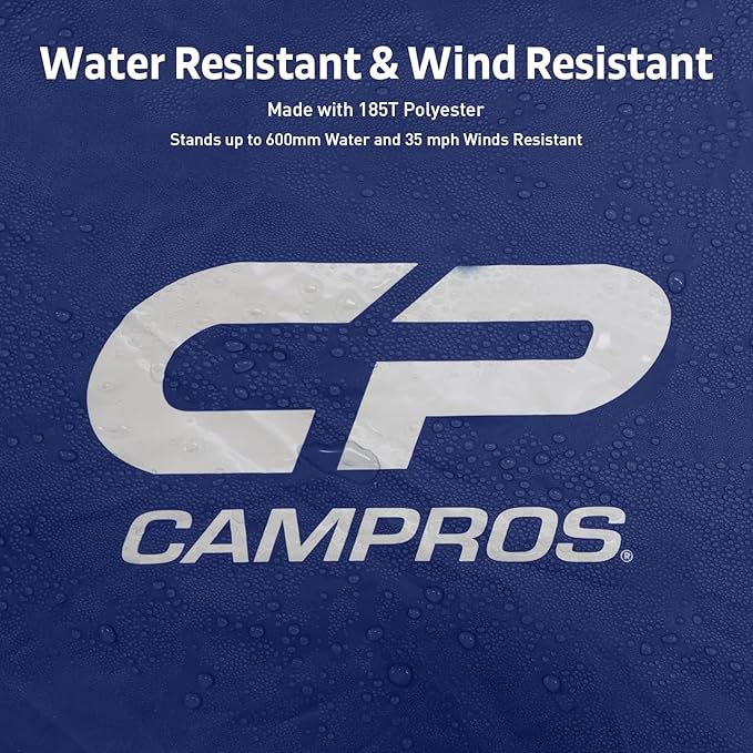 CAMPROS CP Tents for Camping 6 Person Waterproof Windproof Double Layer Family Camping Tent, Easy Setup Dome Tent with Large Mesh Windows & Wider Door for Outdoor Camping & Hiking