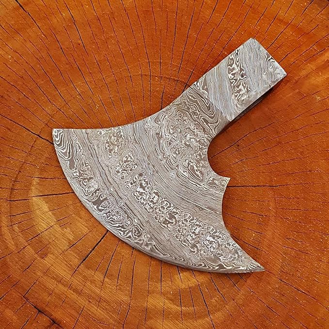 Handmade Forged Damascus Axe Head Hatchet Head Camping Axe Head Viking Axe Head only 9018