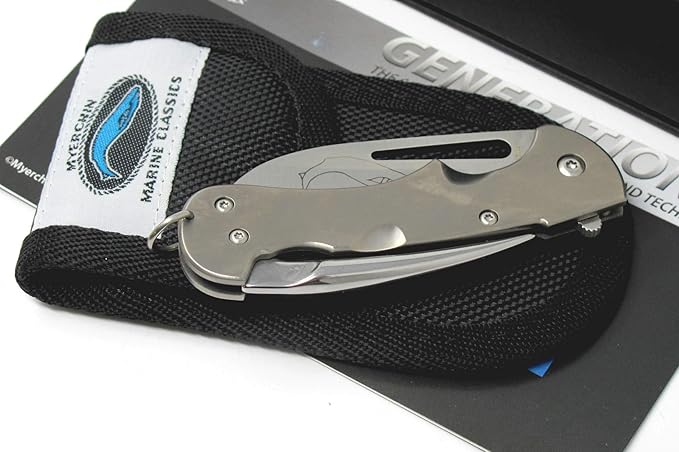 Myerchin Offshore Professional Crew Knife Standard Blade TF377 Generation 2 Titanium