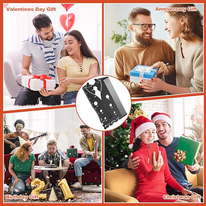 Funny Multitools Mens Gifts Gadgets - Cool Suit Style 18 in 1 Small Tools for Men Dad Boyfriend Husband, Christmas Stocking Stuffers Gift Idea, Unique Gift for Birthday, Fathers Day, Valentines Day