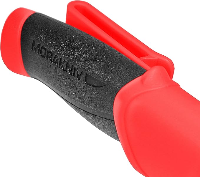 Morakniv Companion Serrated Rescue Knife with Sandvik Stainless Steel Blade, 3.9-Inch,Orange