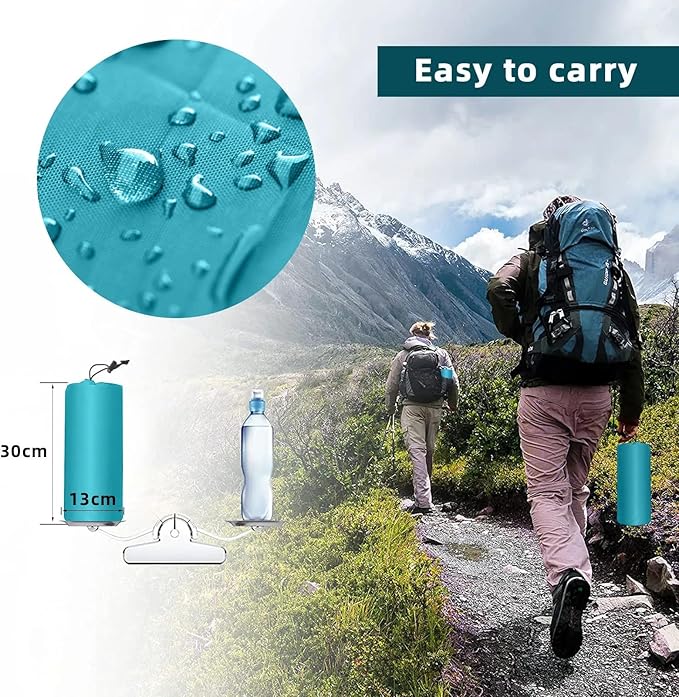 Sleeping Pad for Camping, 77"x26", Ultralight Inflatable Sleeping Mat with Built-in Foot Pump, Upgraded Durable Compact Camping Air Mattress for Camping, Backpacking, Hiking(Blue)