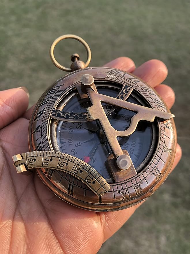 Personalized Compass, to My Dad, Gift from Son to Dad, Daughter to Father Compass, Birthday for Him Customized Working Brass Compass (to My Dad)