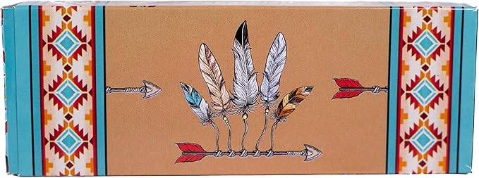 Folding Pocket Knife, 5 inch Stainless Steel Blade Pocket Knife With Buffalo Skeleton with Dreamcatchers on Horn Imprinted|American Heritage Collection| With Pocketclip For Camping, Fishing, Hiking, Gifts For Father, Husband