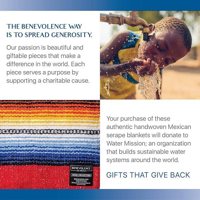 Premium Mexican Blanket, Authentic Hand Woven Falsa Blanket & Yoga Blanket | Made by Traditional Mexican Artisans, Perfect Saddle Blanket, Beach Blanket, Picnic Blanket, Car Blanket, Outdoor Blanket