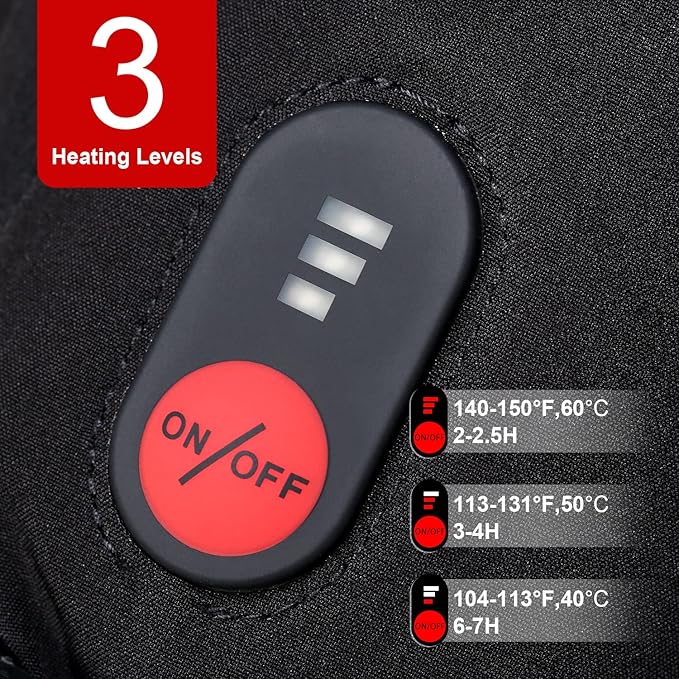 Heated Mittens Battery Gloves Men Women, SAVIOR HEAT 2023 Flexible Crab Finger Rechargeable Ski Mitten with 7.4V 2200mAh Battery for Winter Snow Skating Camping Hunting Hiking Motorcycle
