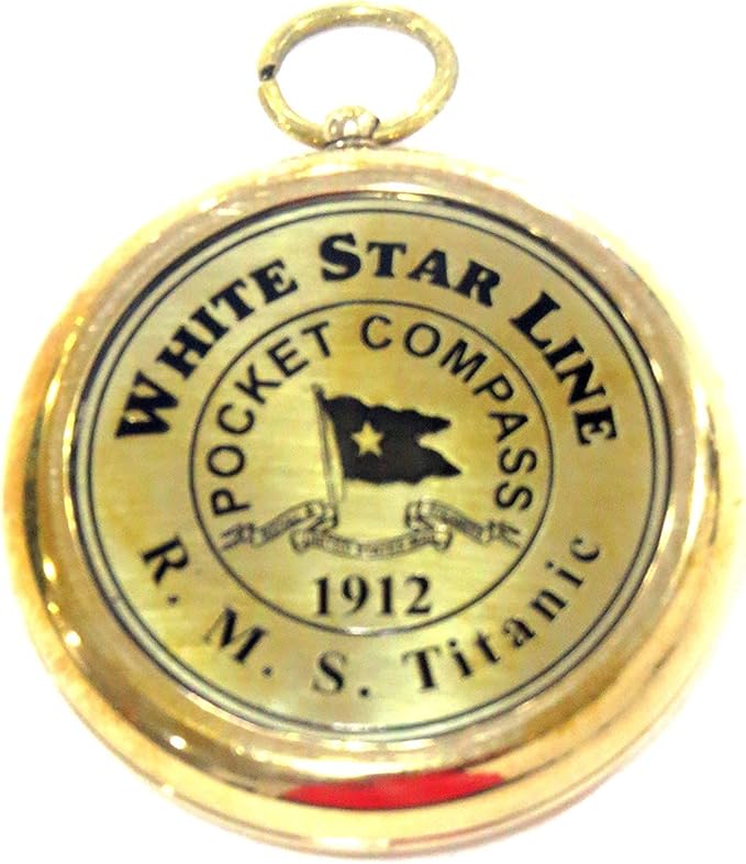 Brass Compass RMS Titanic 1912 Brass Pocket Gift Beautiful Working Model