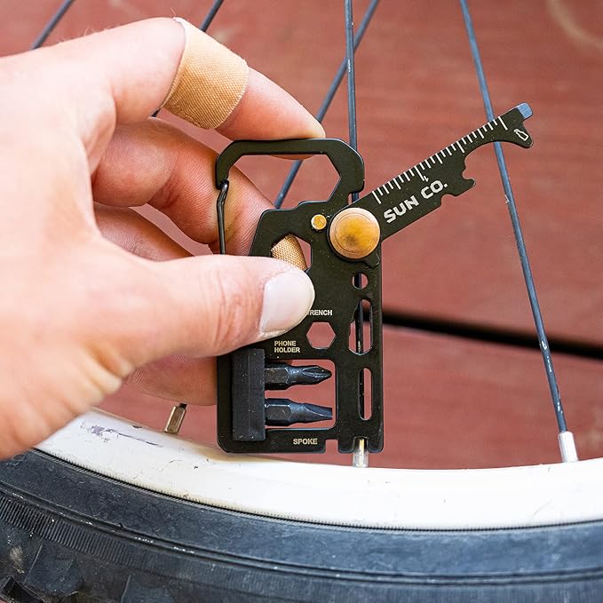 Sun Company ComboDriver - Screwdriver Carabiner MultiTool with 18 Functions Including Screwdriver, Hex Wrench, Pry Bar, and Bottle Opener | Handy Gadget for Camping, Hiking, Hunting, or EDC