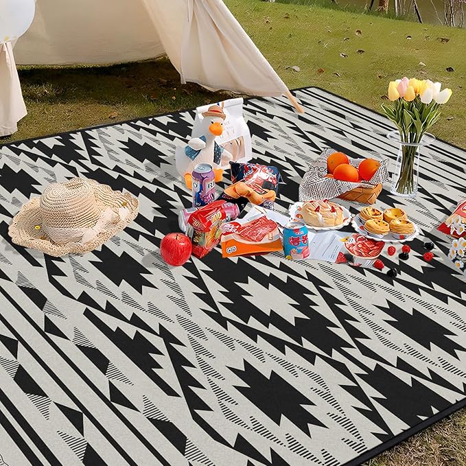 Boho Picnic Blanket Waterproof Foldable Extra Large Picnic Mat Beach Blanket 60"x80" for Camping Beach Hiking Patio Party Outdoor Decor Gifts