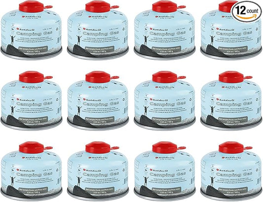 Isobutane Fuel Canister 100 Gram Camping Stove Fuel Butane Propane Blend Camping Fuel Gas Canister Backpacking Fuel Light-weight Compact Camping Fuel Mini Propane Tanks Camp Stove Fuel 3.53oz