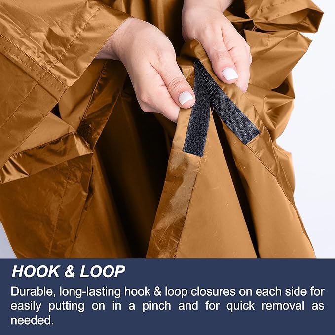 Heavy Duty Rain Poncho for Backpacking, Waterproof Lightweight for Adults, Military, Emergency, Camping, Men, Women
