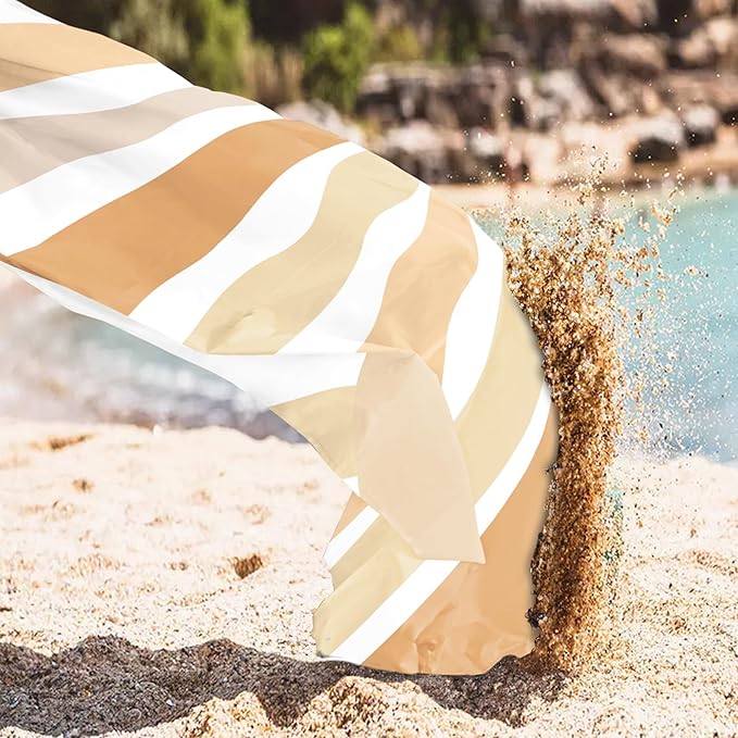 Beach Blanket Sandproof, Beach Mat Sand Free Waterproof, Large & Compact Picnic Blankets for 2-4 Adult, Lightweight Quick Drying Polyester Outdoor Blanket, Beach Essentials Must Have Accesorries