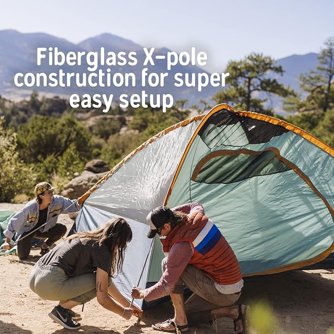 Kelty Tallboy Family Car Camping Tent, 4 or 6 Person Freestanding Shelter, Large Capacity, Stuff Sack Included. 2022