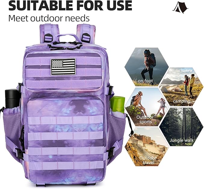 Military Tactical Backpack Hiking Backpacks Tactical Gear Camo Back Pack Army Molle Bag Rucksack Fitness Daypack