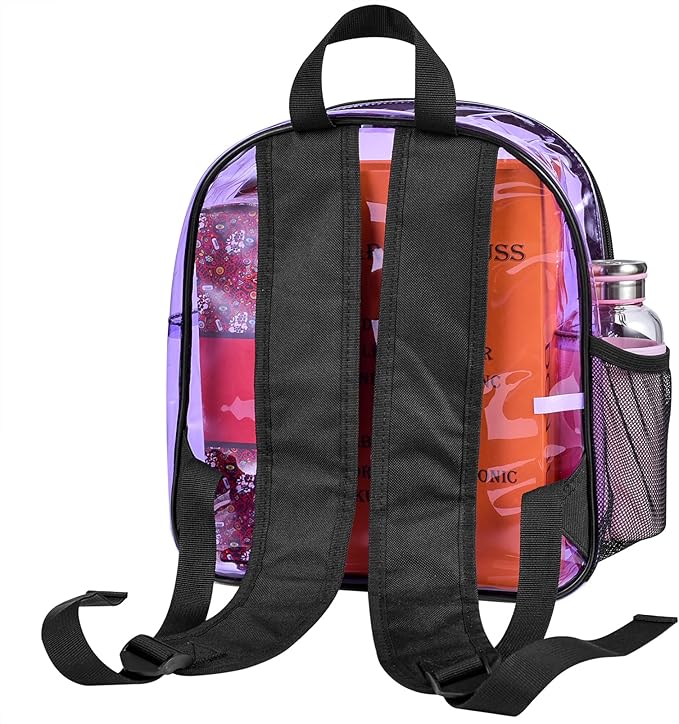 USPECLARE Clear Backpack for Stadium Approved 12×6×12, Water proof Clear Bag for Stadium Events and Concert Work Sport Event