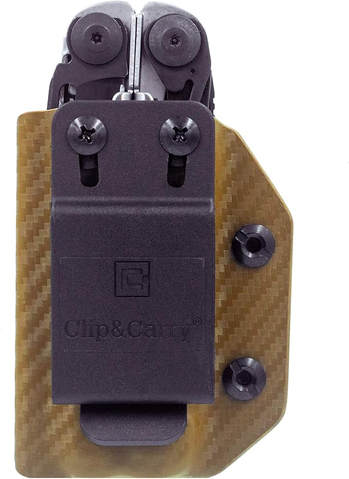 Clip & Carry Kydex Multitool Sheath for LEATHERMAN Surge - Made in USA (Multi-Tool not Included) EDC Multi Tool Sheath Holder Holster Cover