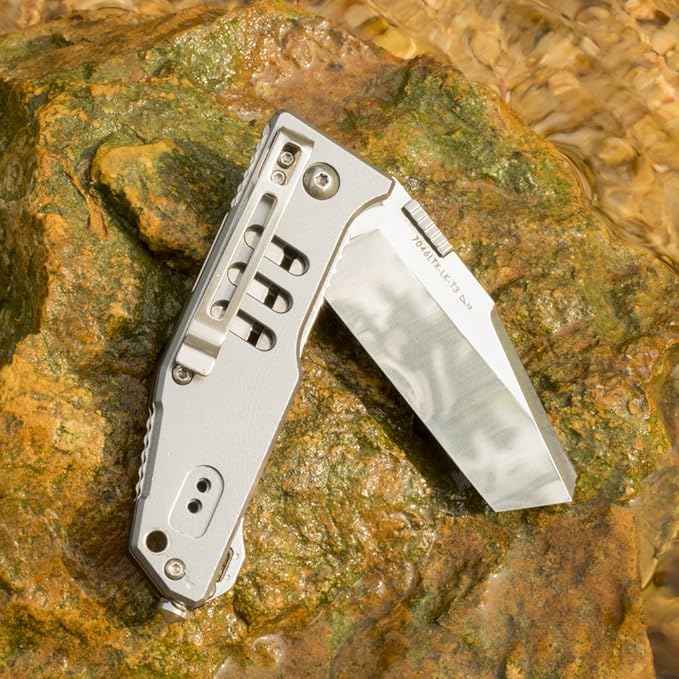 Sanrenmu 7046 Folding Knife multifunction tools knife Aluminum Handle (7046LTX-LK-T3)