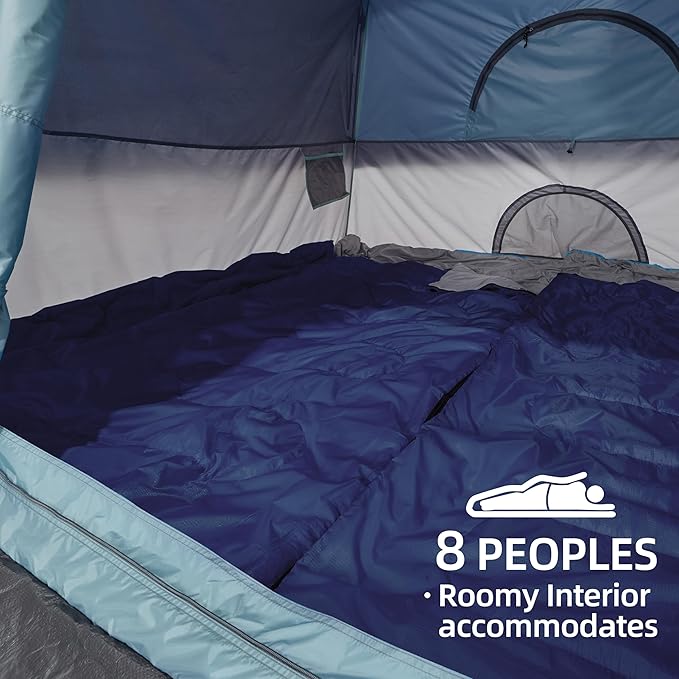 CAMEL CROWN Tents for Camping 4/8 Person Waterproof Quick Setup Folding Outdoor Backpacking Tents 4 People Family Hiking