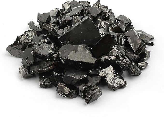 Heka Naturals Elite Shungite Water Chips | 100g - Water Filter Crystals for Drinking Water - Water Purification, Healing Crystals, Water Mineralization - Natural Noble Shungite Crystals