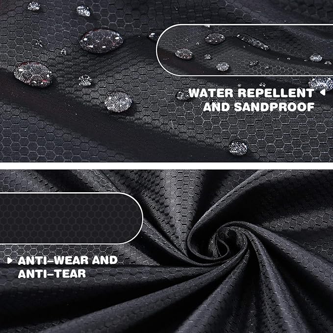 Odoland Beach Blanket Picnic Blanket, SandProof Waterproof Outdoor Pocket Blanket with Portable Bag, Foldable Lightweight Sand Free Quick Drying Beach Mat for Hiking Camping Picnics Travel Concert