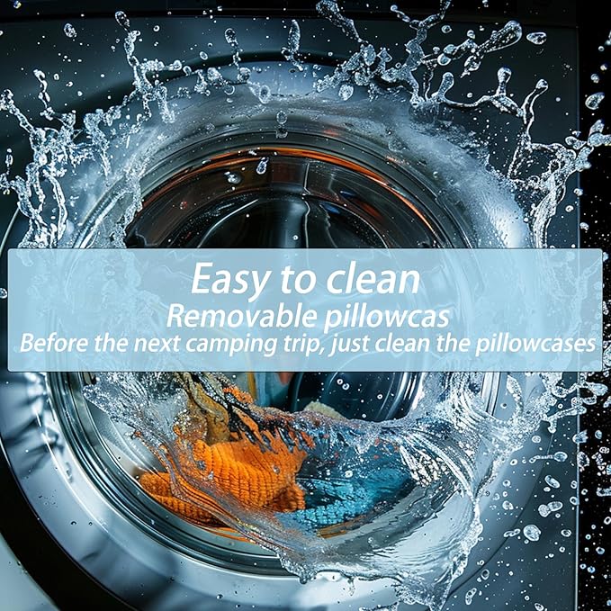 Travel Pillow Small Camping Pillow Memory Foam Bed Neck Soft Pillow Lightweight Easy to Carry Portable Cooling Home Pillow Removable Pillow Cover with Travel Storage Bag (Green)