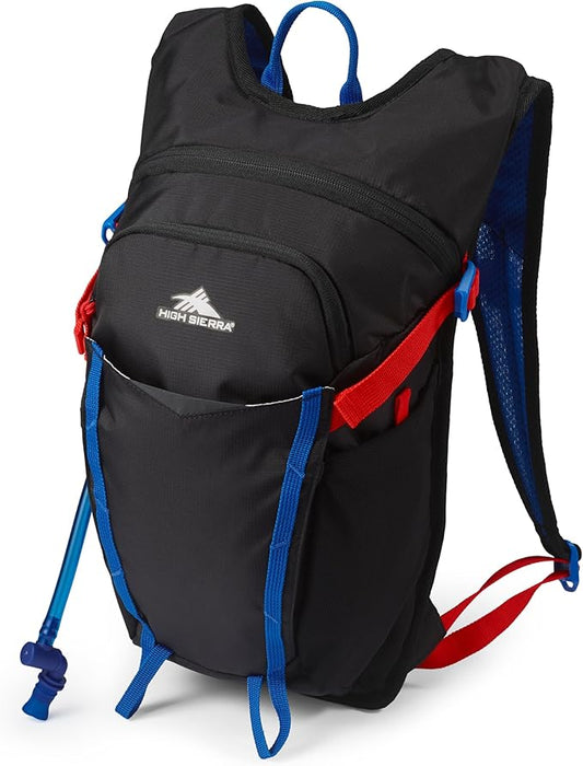 High Sierra Hydrahike 2.0 Hydration Backpack with 2L Water Bladder for Running, Hiking, Camping, or Cycling