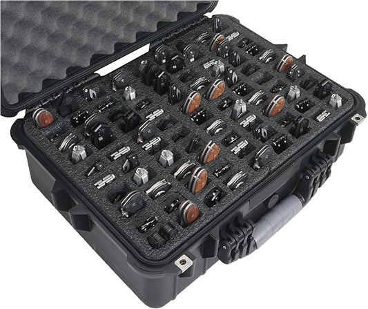 Case Club 90 Folding Knife Case - Waterproof Hard Sided Travel and Storage Organize Case fits a Variety of Folding Knives, Swiss Army Knives, Butterfly Knives & More in a Lockable, Rugged Case
