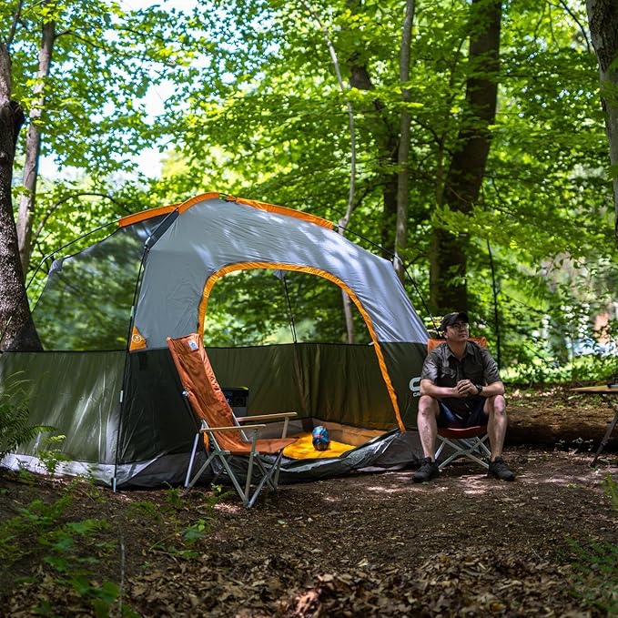 CAMPROS CP Tents for Camping 6 Person Waterproof Windproof Double Layer Family Camping Tent, Easy Setup Dome Tent with Large Mesh Windows & Wider Door for Outdoor Camping & Hiking
