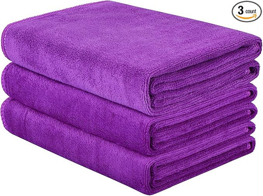 Gyms Towels for Men & Women Microfiber Exercise Fitness Home Absorbent Sweat Yoga Towels Sports Towels Soft Fast Drying 16inch x32inch 3-pack