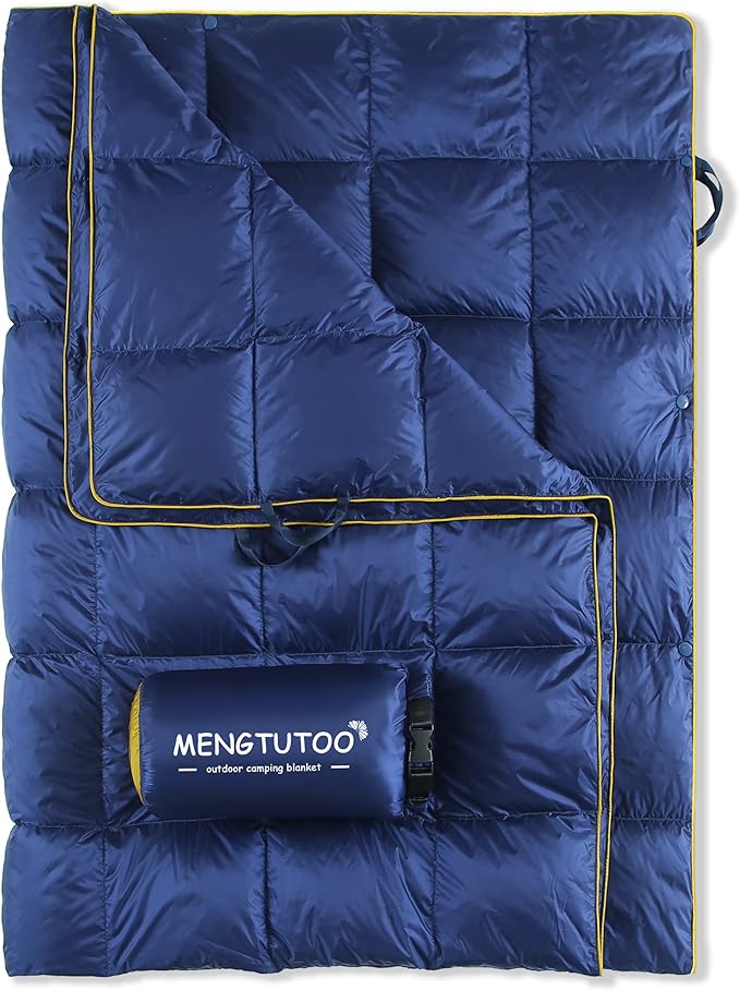 Outdoor Down Blankets Camping Blanket - Extra Puffy,Packable,Waterproof,Lightweight and Warm | Ideal for Outdoor,Travel,Beach,Camping,Stadium,Festivals,Hammock,Backpacking | puffy Camp Quilt